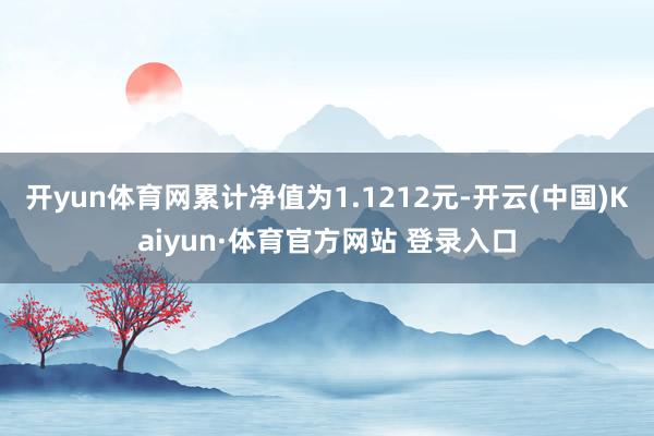 开yun体育网累计净值为1.1212元-开云(中国)Kaiyun·体育官方网站 登录入口